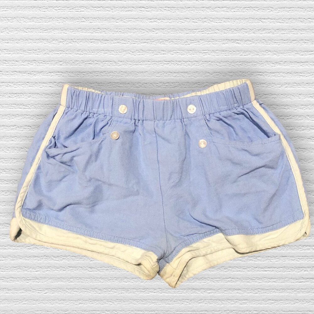 Bisby By Little English Girls 10 LT Blue Linen Shorts